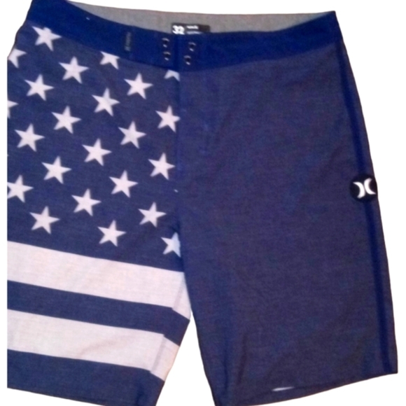 Hurley Men's Phantom Patriot Cheers USA Flag 20" Board Shorts - Picture 7 of 13